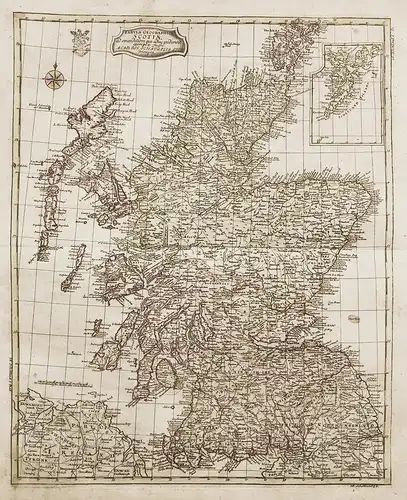 Tabula Geographica Scotiae - Scotland / Schottland / Scotia