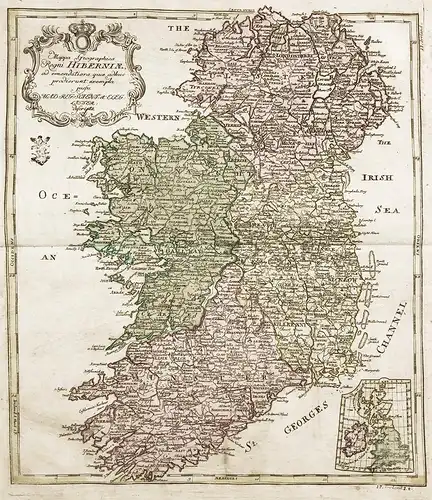 Mappa Geographica Regni Hiberniae - Ireland / Irland / Irlande