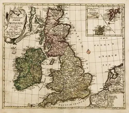 Tabula Geographica Magnae Britanniae - British Isles / Great Britain / Ireland / Irland / Großbritannien / Uni