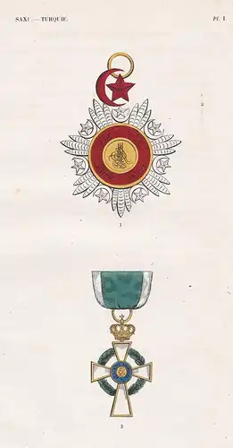 Saxe - Turquie - Sachsen Turkey Türkei order Orden medal decoration Medaille