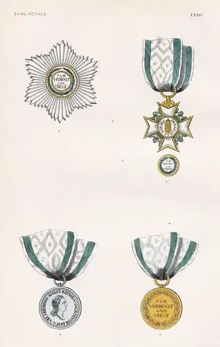 Saxe-Royale. LXXIV. - Friedrich August Medaille Sachsen Orden medal decoration