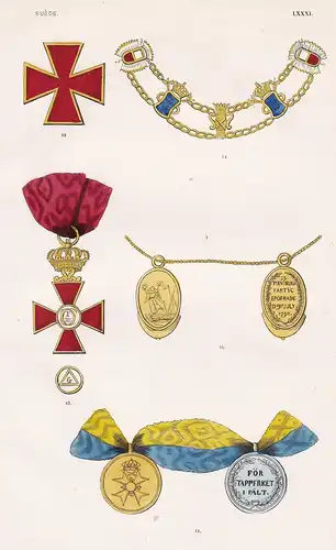 Suede LXXXI - Sverige Schweden Sweden Orden medal decoration Medaille