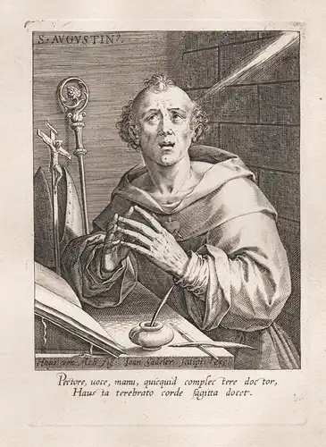 Pectore, voce, manu, quicquid complectere doctor... - Saint Augustine / Heiliger Augustinus