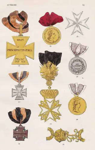 Autriche. VI. - Kaisertum Österreich Austria order Orden medal decoration Medaille