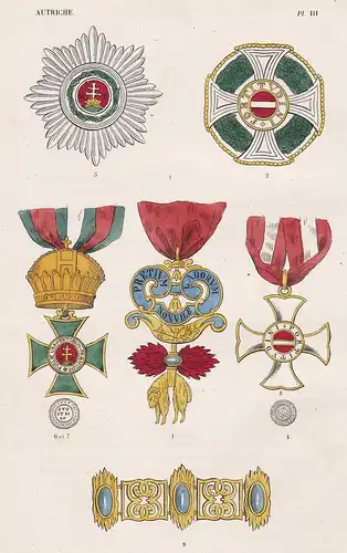 Autriche. III. - Kaisertum Österreich Austria order Orden medal decoration Medaille