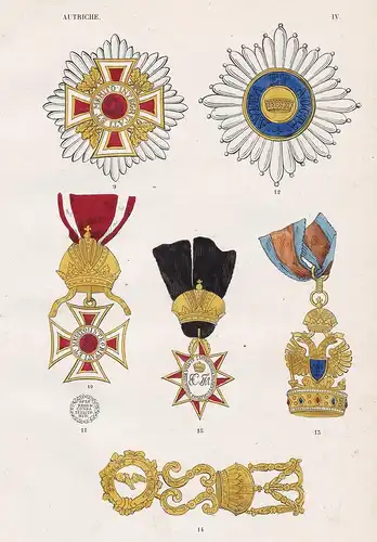 Autriche. IV. - Kaisertum Österreich Austria order Orden medal decoration Medaille
