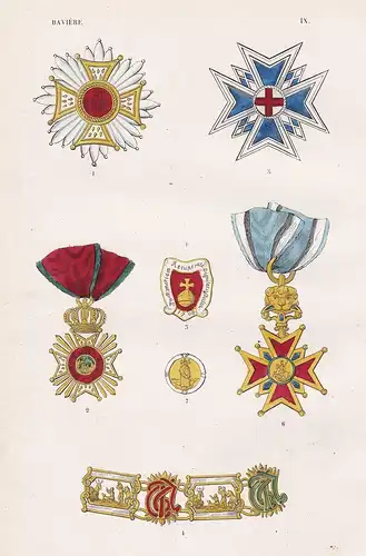 Baviere. IX.  - Königreich Bayern Bavaria order Orden medal decoration Medaille