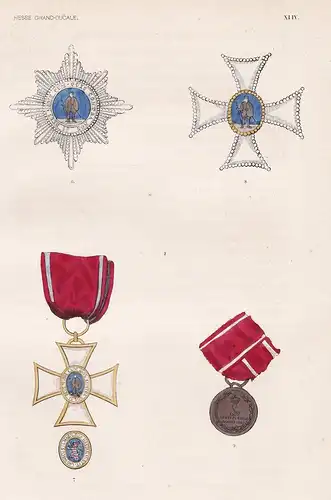 Hesse Grand Ducale XLIV - Großherzogtum Hessen Verdienstorden Orden medal decoration Medaille