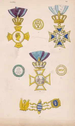 Baviere. XII.  - Königreich Bayern Bavaria order Orden medal decoration Medaille