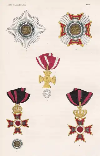 Hesse Grand-Ducale XLIII. - Großherzogtum Hessen Orden medal decoration Medaille