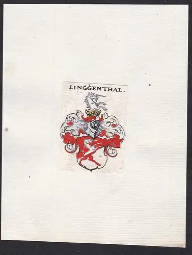 Linggenthal - Linggenthal Lingenthal Wappen Adel coat of arms heraldry Heraldik