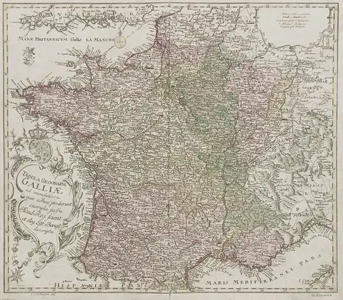 Tabula Geograph: Galliae - France / Frankreich