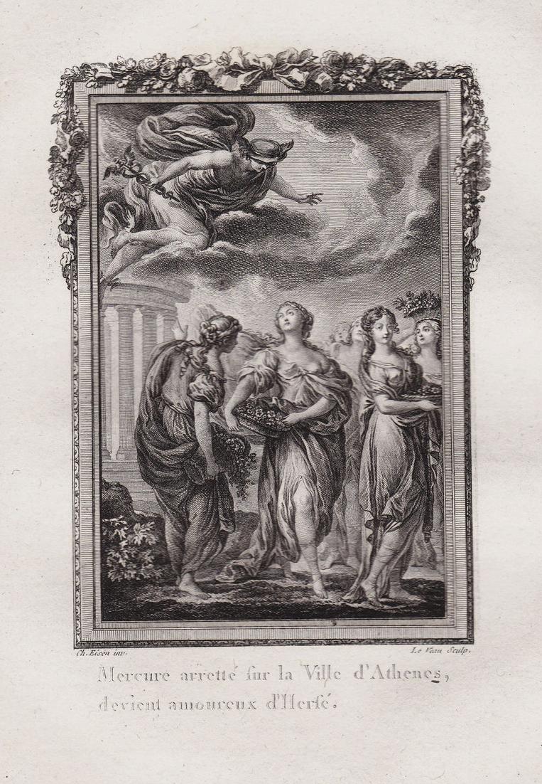 Mercure arretté sur la Ville d'Athenes.... Mercury Athens Herse