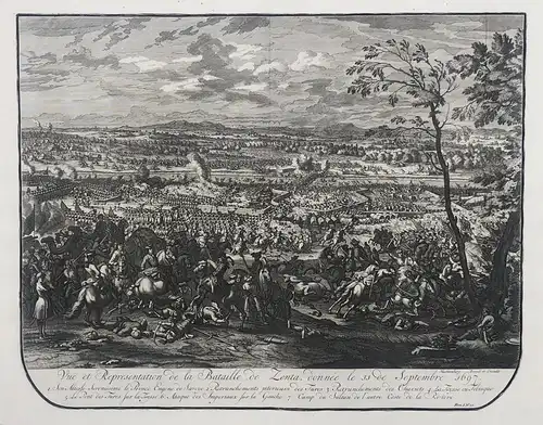 Vue et Representation de la Bataille de Zenta, donnée le 11 de Septembre 1697 - Zenta / Senta / Serbia / Serbi