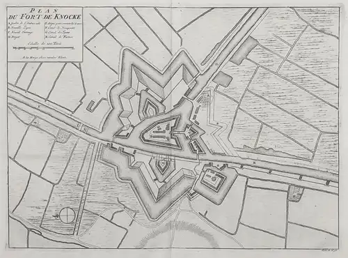 Plan du Fort de Knocke - Knokke-Heist / Vlaanderen / Flandern / Belgie / Belgium / Belgien