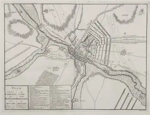 Plan du Camp & des Retranchemt de Denain - Denain / Nord-Pas-de-Calais / France / Frankreich