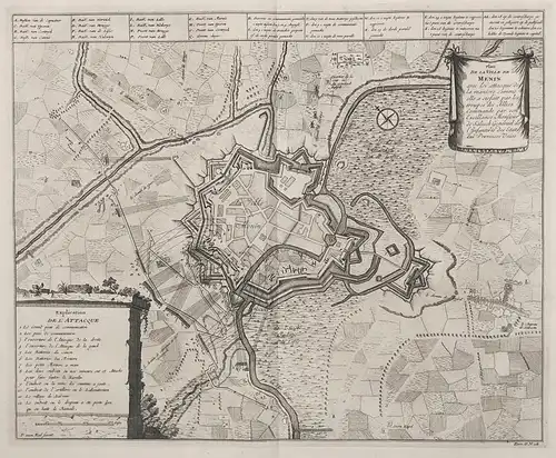 Plan de la Ville de Menin - Menen / Menin / Vlaanderen / Flandre / Belgique / Belgium / Belgien / Belgie