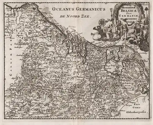 Hodiernae Belgicae sive Germaniae Inferioris Tabula - Holland / Nederland / Netherlands / Niederlande