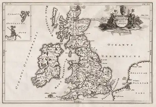 Insularum Britannicarum Facies Antiqua - British Isles / Great Britain / Ireland / Irland