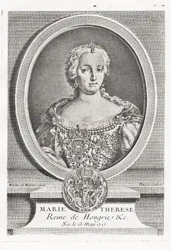Marie Therese Reine de Hongrie - Maria Theresia (1717-1780) Österreich Kaiserin Ungarn Fürstin Erzherzogin Rei