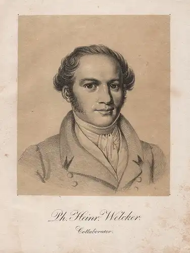 Ph. Heinr. Welcker - Philipp Heinrich Welcker (1794-1871) Schriftsteller writer author Georgenthal Gotha Urbur