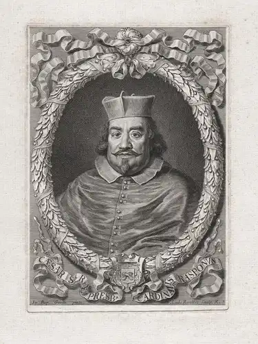 Caesar S. R. E. Presb. Cardinalis Rasponus - Cesare Maria Antonio Rasponi (1615-1675) Italian cardinal Portrai