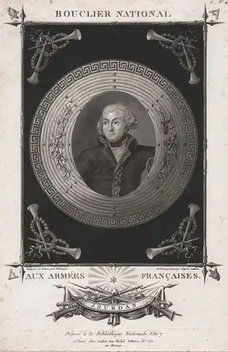 Jourdan - Jean-Baptiste Jourdan (1762-1833) French military commander Revolution Napoleon Portrait