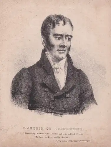 Marquis of Landsdowne - Henry Petty-Fitzmaurice, 3. Marquess of Lansdowne (1780-1863) British statesman Lord P