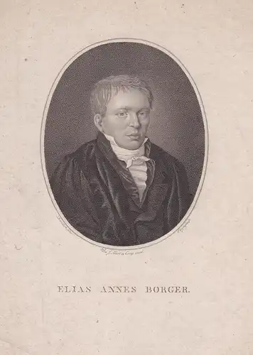 Elias Annes Borger - Elias Annes Borger (1784-1820) theolog Dichter Theologe Nederland Leiden Katwijk Portrait