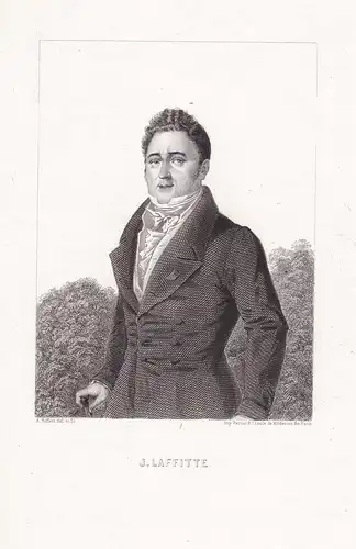 J. Laffitte - Jacques Laffitte (1767-1844) French banker Bank of France Bankier Portrait