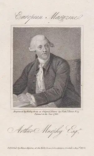 Arthur Murphy Esq. - Arthur Murphy (1727-1805) Irish writer Ireland Irland Schriftsteller Portrait