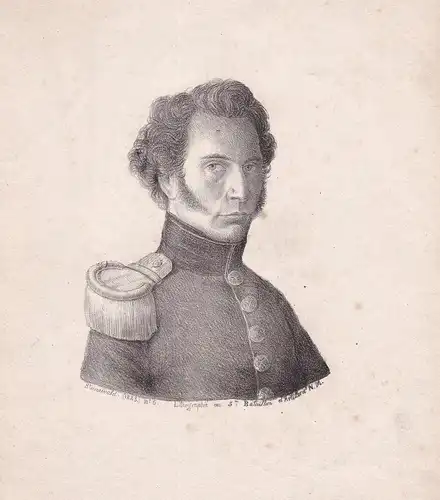 Pierre Louis du Pont (1796-1878) General belge Belgian Portrait