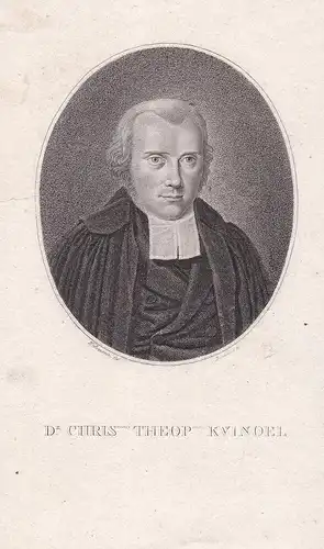 Dr. Christianus Theophilus Kvinoel - Christoph Gottlieb Kühnöl (1768-1841) Theologe Leipzig Portrait