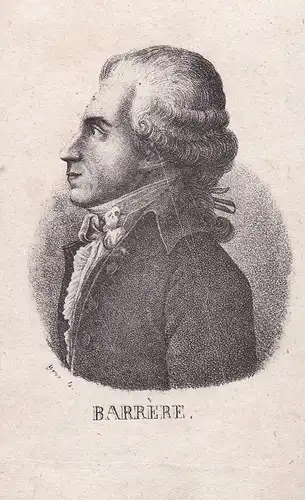 Barrere - Bertrand Barere (1755-1841) French politician Freimauer freemason Revolution Portrait