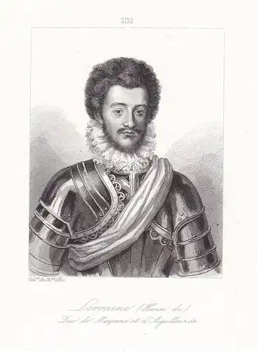 Lorraine (Henri de) Duc de Mayenne et d'Aiguillon - Henri de Mayenne Lorraine (1578-1621) Lorraine Aiguillon n