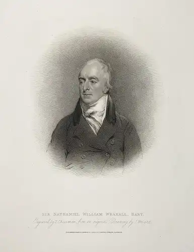 Sir Nathaniel William Wraxall, Bart - Nathaniel Wraxall (1751-1831) English author politician Bristol Portrait