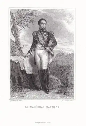 Le Marechal Marmont  - Auguste de Marmont (1774-1852) French general Duke of Ragusa marechal Revolution Portra