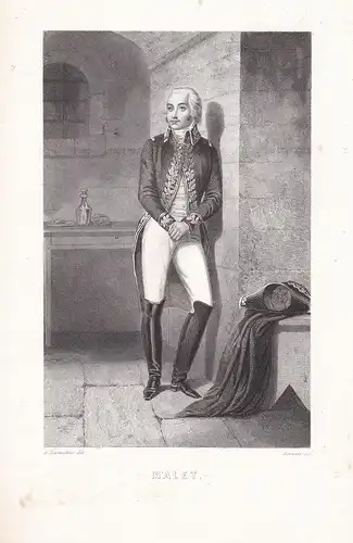 Malet - Claude Francois de Malet (1754-1812) French general militaire Revolution Portrait