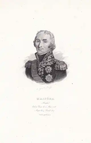 Massena André  - Andre Massena (1758-1817) Prince of Essling, Duke of Rivoli French military commander Marecha