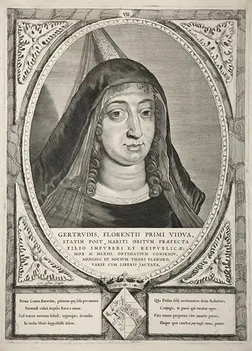 Gertrudis, Florentii Primi vidua... - Gertrud von Sachsen (c.1030-1113) Gertrude of Saxony Holland Flandern Vl
