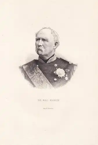 De Mac Mahon - Patrice de Mac-Mahon (1808-1893) French general Marechal Chief of State Portrait