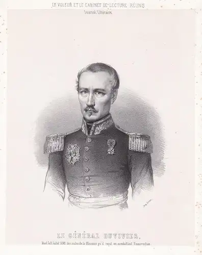 Le Generale Duvivier - Franciade Fleurus Duvivier (1794-1848) militaire general Portrait