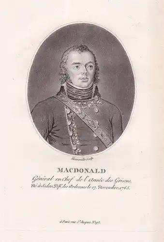 Macdonald - Jacques Macdonald (1765-1840) Duke of Taranto Marechal French Revolution Portrait