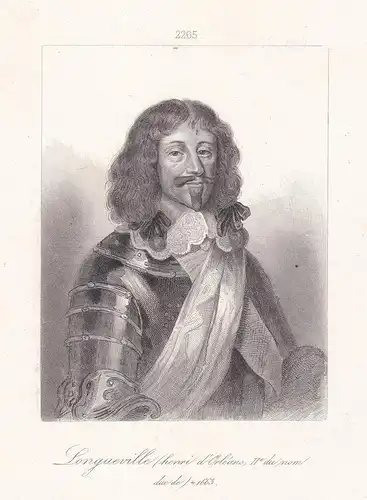 Longueville (Henri d'Orleans, IIe du Nom) - Henri II d'Orleans-Longueville (1595-1663) Valois militaire Comte
