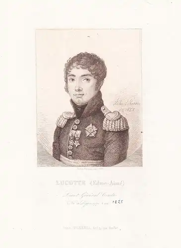 Lucotte (Edme-Aimé) - Edme Aime Lucotte (1770-1825) French General Revolution Portrait