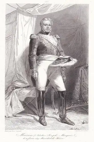 Maison (Nicolas-Joseph, Marquis) - Nicolas-Joseph Maison (1771-1840) Marechal Minister of War Revolution Portr