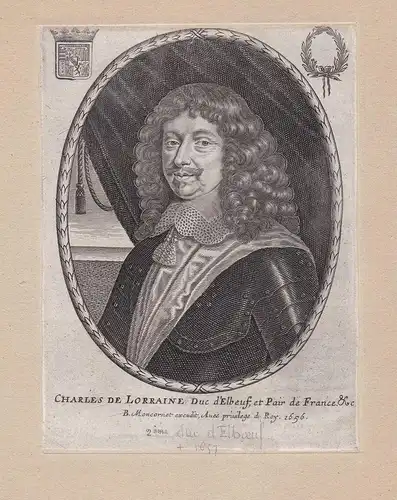 Charles de Lorraine duc d'Elbeuf... - Charles II de Lorraine, duc d'Elbeuf (1596-1657) French general militair