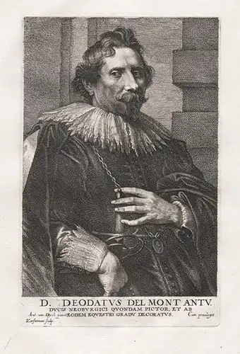 D. Deodatus Delmont... - Deodat del Monte (1582-1644) art dealer painter architect astronomer pittore Maler Ku