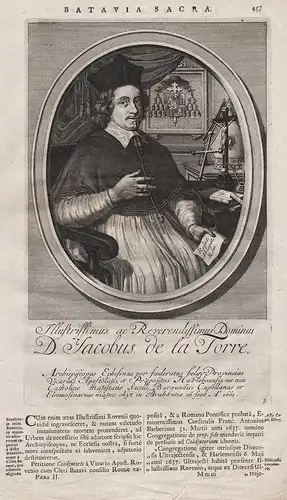 D. Iacobus de la Torre - Jacobus de la Torre (1608-1661) Batavia Utrecht archbishop of Ephesus Portrait