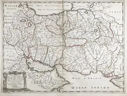 Description de l'Empire du Sophi des Perses - Middle East Persia Iran Persien carte map Karte
